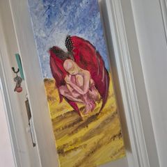 Original Signed 'DJK' Expressive Painting