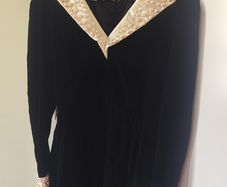 Victor Costa Designer Vintage Velvet Pearl Dress