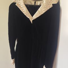 Victor Costa Designer Vintage Velvet Pearl Dress