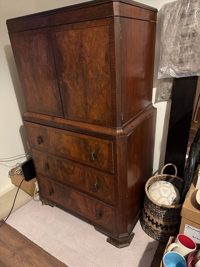 Linen cupboard furniture antique