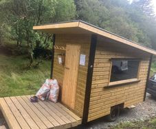 10-Person Mobile Wood-Fired Sauna + Cold Plunge