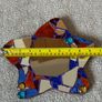 Small handcrafted star-shaped mosaic mirror Image 2
