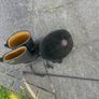 Childs horse riding helmet, boots and whip Image 2