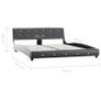 Bed Frame Grey Faux Leather 150x200 cm Image 8