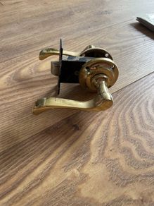 Brass Lever Door Handles without Lock
