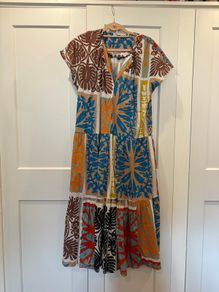 zara tropical print maxi dress