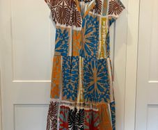 zara tropical print maxi dress