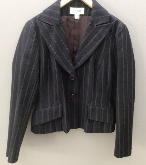 Vintage John Rocha Couture Designer Skirt Suit Dark Brown Size 10