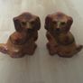 Fabulous PAIR of LARGE Russet Coloured Staffordshire Dogs Image 7