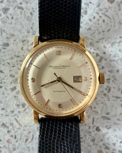 Gold IWC automatic watch