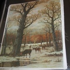 unframed silk picture