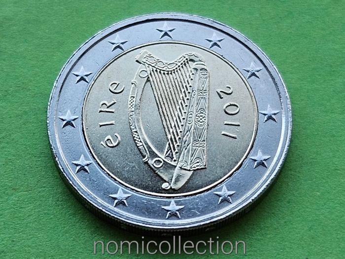 Ireland 2011 year Uncirculated 2 Euro coin.