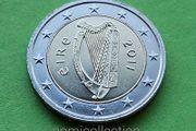 Ireland 2011 year Uncirculated 2 Euro coin.