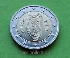 Ireland 2011 year Uncirculated 2 Euro coin.