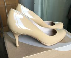 LK Bennett Nude Patent Heels