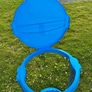 Collapsible Caravan / Camping Rubbish Bin Blue Image 2