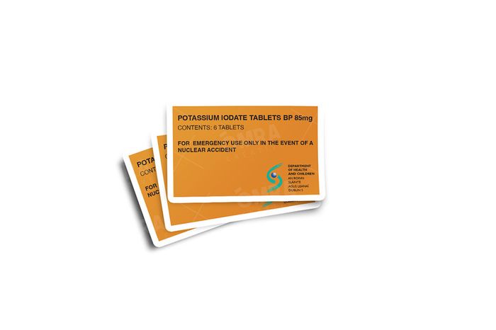 Department of Health 2002 Iodine Tablets Glossy Stickers 3-Pack
