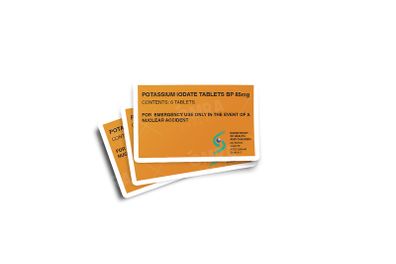 Department of Health 2002 Iodine Tablets Glossy Stickers 3-Pack