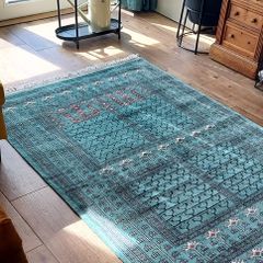 Hand Woven Kashmiri Wool Rug - New and Unused