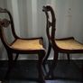 A Rare Pair of Regency Cut-Brass & Rosewood Side Chairs (c. 1820) - Celebrating 200 Years of Craftsmanship Image 8