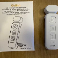 Gritin Book Light Rechargeable, Reading Light Lamp Clip on Books