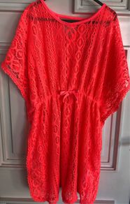 Girls Coral swim coverup