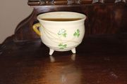 Belleek 3 Legged Pot (Sugar Basin)