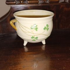 Belleek 3 Legged Pot (Sugar Basin)