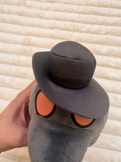 Among Us Grey Plush Soft Toy With Hat Gray  Toikido approx. 20 cm. Used Please see photos