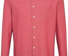 Seidensticker Men's Business Shirt, Non-Iron, Red, Size XXL / 45
