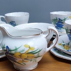 14 pcs Vintage Crown  Royal Bone China