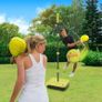 All Surface Tennis Ball Game Set, Swingball's Ultimate Outdoor Family Game for Ages 6+ to Adults, Real Tennis Ball and 2 Power Bats, Superior All Surface Base, Adjustable Height to 1.8M Image 2