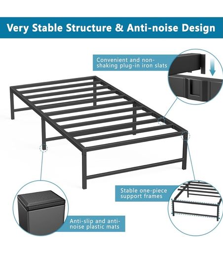 Single Bed Heavy Duty Steel Slats