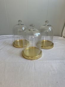 Bundle of three bell jars