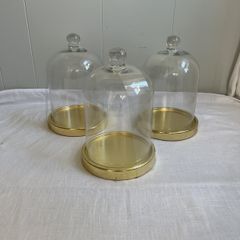 Bundle of three bell jars