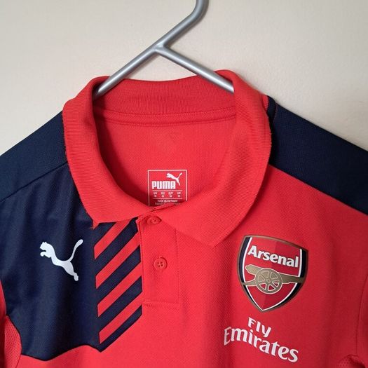 arsenal 2016 polo shirt size medium ptp 19" in excellent condition