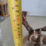 Vintage Brass effect Deer on circle base. Image 10