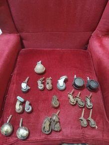 Antique Lot of Furniture Castors