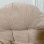 Babylo Milan Glider Armchair Chair With Ottoman Footstool - Natural Image 6