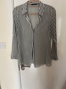 Black & White Sheer Blouse