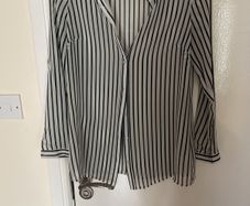Black & White Sheer Blouse