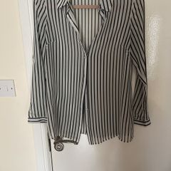 Black & White Sheer Blouse