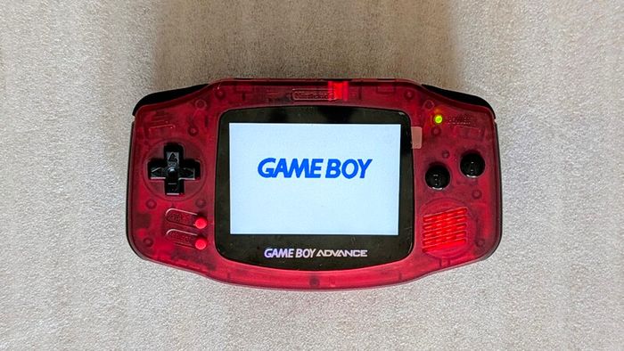 Nintendo Gameboy Advance - IPS Screen - Li-Ion Battery - AGB-001 - Clear Red