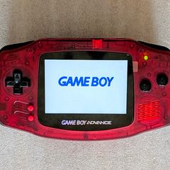 Nintendo Gameboy Advance - IPS Screen - Li-Ion Battery - AGB-001 - Clear Red