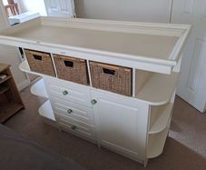 Baby changing unit. Hand made. High and comfortable