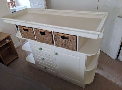Baby changing unit. Hand made. High and comfortable