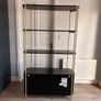 EZ Living Black & Gold Bookcase / Display Unit Image 4