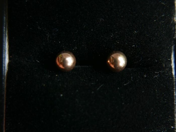 Vintage Sold 9ct Gold 375 Ball Stud Earrings 0,80g