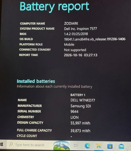 Dell Inspiron 7577 Gaming Laptop i7 GTX 1060 Max-Q 16GB RAM