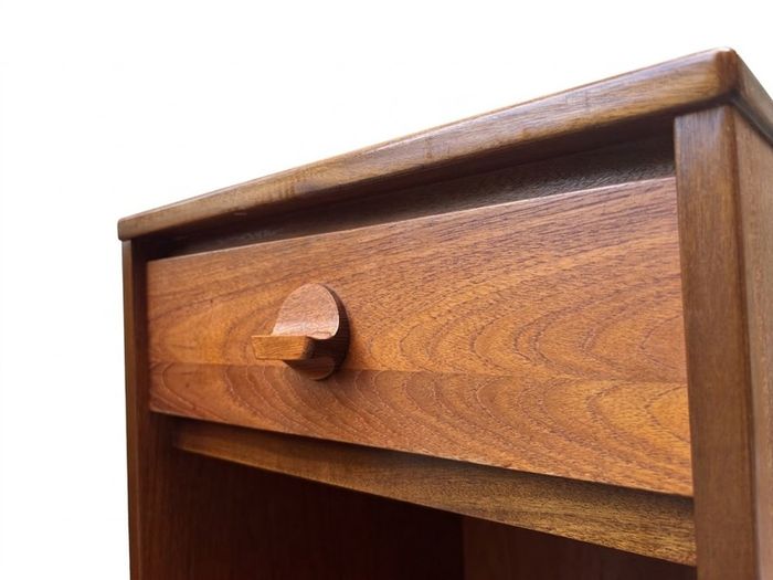 Vintage Retro Mid Century Teak Stag Bedside Cabinets(Pair)